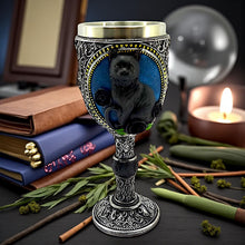 Load image into Gallery viewer, Gothic Black Cat Drinking Goblet Wiccan Chalice Resin Wine Cup Witchcraft Decor