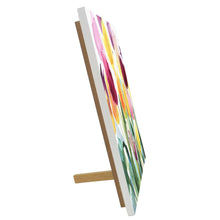 Load image into Gallery viewer, Colourful Tulips Ceramic Tile Wall Art Plaque 20x20 cm - Floral Decor P Stone