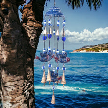 Load image into Gallery viewer, Prezents.com Large Wind Chime with Blue Birds and Bells - Gorgeous Unique Hanging Decor 65cm-OsirisTradingUK