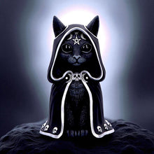 Load image into Gallery viewer, Zefur Cult Cuties Figurine Gothic Black Cat Ornament Occult Altar Statue Gift