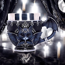 Load image into Gallery viewer, Nemesis Now Pinkys Up Cult Cuties Malpuss Cup – 11cm Gothic Collectible