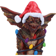 Laden Sie das Bild in den Galerie-Viewer, Gremlins Mohawk Figurine + Fairy Lights Christmas Horror Movie Statue Decor