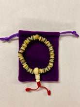 Load image into Gallery viewer, Handmade Tibetan Bone Wrist Mala Bracelet with Protective Pouch - Authentic Prayer Beads for Meditation and Mindfulness-OsirisTradingUK