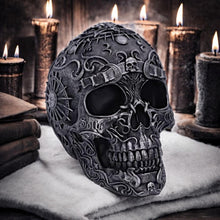 Laden Sie das Bild in den Galerie-Viewer, Gothic Baphomet Skull Figurine | Occult Witchcraft Altar Ornament | Mystical Decor Statue 19.5cm