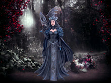 Load image into Gallery viewer, Enchanting Gothic Fairy and Majestic Dragon Statue, Fantasy Enthusiast Collectible Figurine, Mythical Centerpiece, Elegant Dark Sorceress-OsirisTradingUK