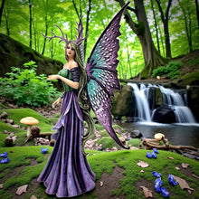 Load image into Gallery viewer, Large Spring Fairy with Antlers Sculpture Statue Amy Brown Figure Ornament Pagan