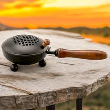 Load image into Gallery viewer, Metal Incense Burner for Pagan Altar | 26 cm Copper Wicca Ritual Decor