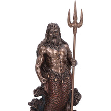 Charger l'image dans la galerie, Poseidon God of the Sea Bronze Figurine 18.5cm | Mythology Decor Statue Gift