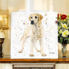 Load image into Gallery viewer, LOLA GOLDEN LABRADOR Art Tile by Bree Merryn - 20x20 cm Ceramic Tile