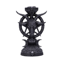 Load image into Gallery viewer, Light of Baphomet Gothic Candle Holder - Resin Ornament for Occult Rituals (15.5cm)