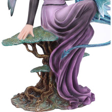 Load image into Gallery viewer, Majestic spring Fairy & Dragon Gothic Statue Fantasy Art Figurine Mythical Sculpture