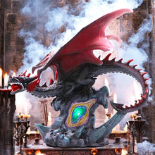 Load image into Gallery viewer, Majestic Fantasy Dragon Figurine with LED Light Up Base Mystical Crystal Core Art Decor