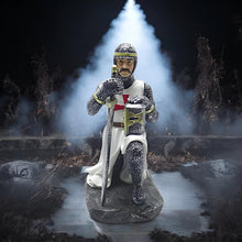 Load image into Gallery viewer, Crusader Knight Sculpture – Medieval Warrior Collectible – Templar Decor Figurine Gift