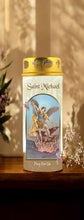 Load image into Gallery viewer, Saint Michael Candle with Windproof Cap, 16.5cm - Decorative Prayer Candle in Gift Box