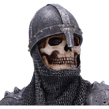 Load image into Gallery viewer, Gothic Skeleton Knight Bust Medieval Statue Decor Skull Figurine Fantasy Ornament