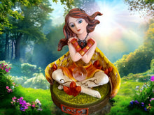 Laden Sie das Bild in den Galerie-Viewer, Cancer Zodiac Fairy Figurine - Intuitive Water Sign Resin Collectible, 9.5cm - Astrological Symbol, Nurturing Spirit Decor-OsirisTradingUK