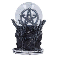 Load image into Gallery viewer, Cult Cuties Snow Globe Gothic Cat Witch Pentagram Occult Ornament Collectibles