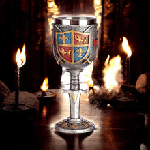 Laden Sie das Bild in den Galerie-Viewer, Knight Templar Goblet Medieval Chalice Crusader Cup Gothic Drinkware Decor 19cm