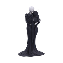 Load image into Gallery viewer, Gothic Skeleton Embrace Figurine Couple & Dog Everlasting Macabre Fantasy Art