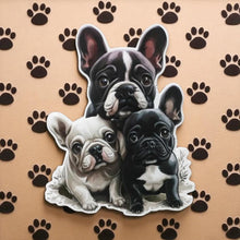 Laden Sie das Bild in den Galerie-Viewer, French Bulldog Metal Wall Art | Cute Dog Decor | Frenchie Puppy Wall Hanging 48cm x 36cm
