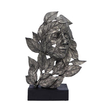 Load image into Gallery viewer, Modern Silver Resin Lady Statue – 32 cm Metallic Finish Abstract Sculpture | Contemporary Home Decor Accent