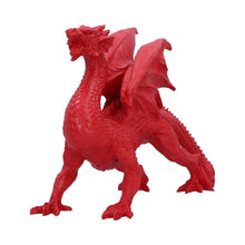 Load image into Gallery viewer, Red Dragon Figurine Fierce Fantasy Creature Ornament Gothic Mythical Sculpture