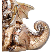 Load image into Gallery viewer, Mechanical Dragon Statue Steampunk Ornament Fantasy Creature Collectors Display Piece