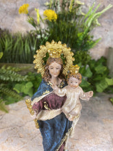 Laden Sie das Bild in den Galerie-Viewer, Unsere Liebe Frau vom Berge Karmel Jungfrau Maria Skulptur Statue religiöses Ornament 13 cm