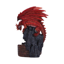 Laden Sie das Bild in den Galerie-Viewer, Fire Dragon Tower Burner Backflow Incense Holder Fantasy Gothic Statue Decor