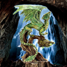 Load image into Gallery viewer, Forest Dragon Figurine Mystical Sculpture Gothic Fantasy Ornament mystical Collectable Art