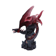 Load image into Gallery viewer, Majestic Fantasy Dragon Figurine with LED Light Up Base Mystical Crystal Core Art Decor