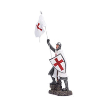 Laden Sie das Bild in den Galerie-Viewer, Templar Knight Statue 31.6cm Medieval Crusader Figurine Historical Ornament