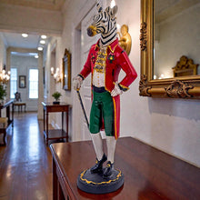 Load image into Gallery viewer, Dapper Gentry Zebra Figure Elegant Animal Statue Gentleman Ornament Art
