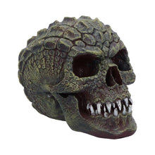 Laden Sie das Bild in den Galerie-Viewer, Reptilian Skull Ornament Gothic Decor Fantasy Art