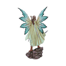 Load image into Gallery viewer, Enchanting Forest Elf Warrior Figurine Male Fairy Statue with Swords & Majestic Wings