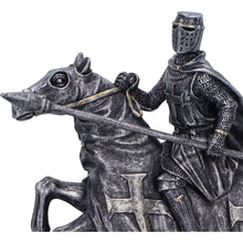 Load image into Gallery viewer, Crusader Templar Warrior Statue Horseback Knight Figurine Medieval Ornament