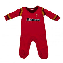 Load image into Gallery viewer, Wales RU Sleepsuit 12/18 mths GD Rugby Union Admiral National League Gift Idea