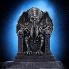 Load image into Gallery viewer, Cthulhu Throne Statue 18.3cm - Hand-Painted Resin Figurine, Gothic Home Decor