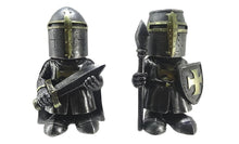 Load image into Gallery viewer, Gothic Templar Knight Collectibles – Medieval Warrior Figurines Set – Resin Decor 13.8cm