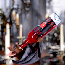 Load image into Gallery viewer, Gothic Bat Wine Bottle Holder | Vampire Bat Wine Rack 23cm Gothic Home Decor