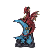 Laden Sie das Bild in den Galerie-Viewer, Crescent Moon Dragon Statue Fantasy Figurine Gothic Mythical Creature Art Decor