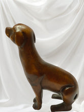 Load image into Gallery viewer, Exquisite Signed Japanese Netsuke Hand-Carved Miniature Wooden Dog Figurine – 5x3.5 cm