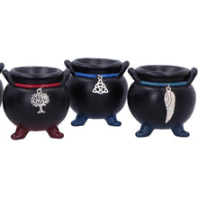 Load image into Gallery viewer, Positive Energy Cauldrons Set of 6 Mini Wiccan Altar Pagan Witchcraft Ornaments