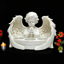 Laden Sie das Bild in den Galerie-Viewer, Elegant Cherub Tea Light Holder Praying Heaven Angel Candle Ornament Divine Art