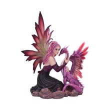Load image into Gallery viewer, Enchanted Fantasy Fairy & Dragon Figurine Gothic Mythical Creature Ornament Art