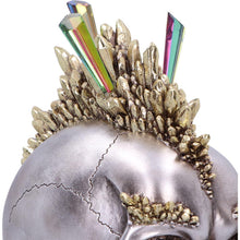 Laden Sie das Bild in den Galerie-Viewer, Gothic Crystal Mohawk Skull Ornament Chrome Punk Crystal Fantasy Figurine