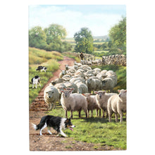 Load image into Gallery viewer, Shepherd Sheep Ceramic Art Tile MacNeil Studios 30x20cm Wall Decor