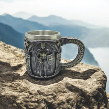 Charger l'image dans la galerie, Templar Knight Warrior Tankard – Gothic Medieval Beer Mug – Historical Fantasy Drinkware