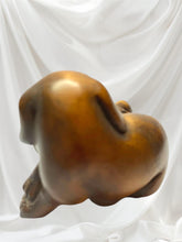 Load image into Gallery viewer, Miniature Japanese Netsuke Hand-Carved Wooden Dog – Signed by Artist – 4.5 x 4 cm