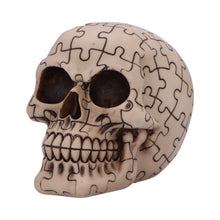Laden Sie das Bild in den Galerie-Viewer, Gothic Puzzled Skull Ornament Jigsaw Fantasy Art Spooky Halloween Statue Gift